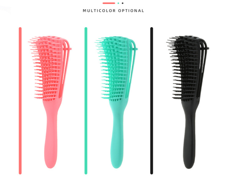 High Quality Guarantee Women Professional Hair Brush for Afro America 3a to 4c Kinky Wavy Curly Coily