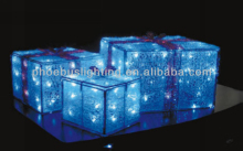 acrylic gift box lighting for outdoor christmas decor