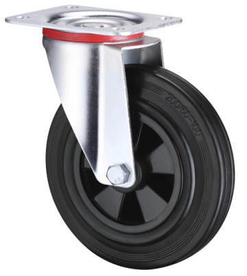 Swivel​ Industrial Plastic Core Rubber Casters