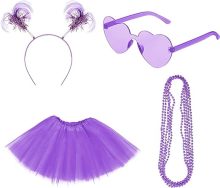 Women Kids Headband TUTU Costume Accessories Set