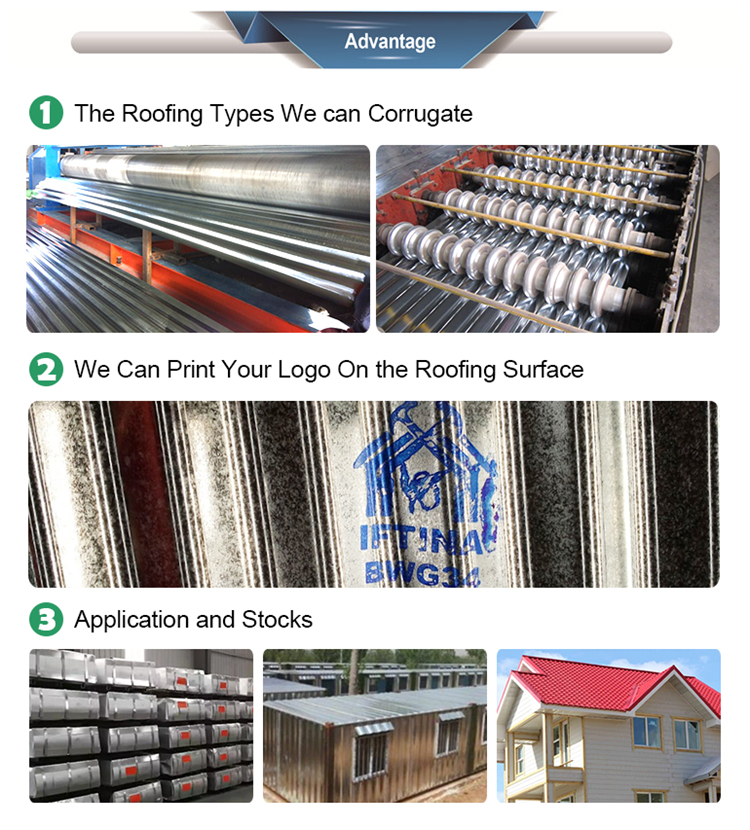 Calaminas Galvanizad Corrugated Corrugadas 0.18 mm Galvanized Iron Sheet GI Roofing Sheets Price