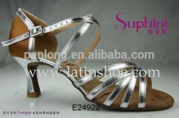 Compact Latin Dance Shoes Smart Silver Salsa Dance Shoes