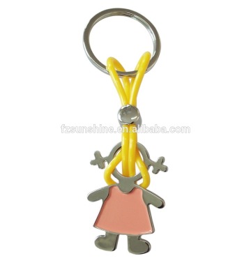 2016 Custom Decorative Metal Cute Doll Keychain