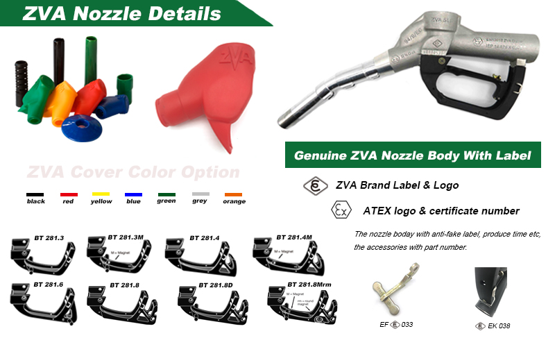 Top Quality ZVA Automatic DN25 High Flow Rate Fuel Nozzle For Dispenser