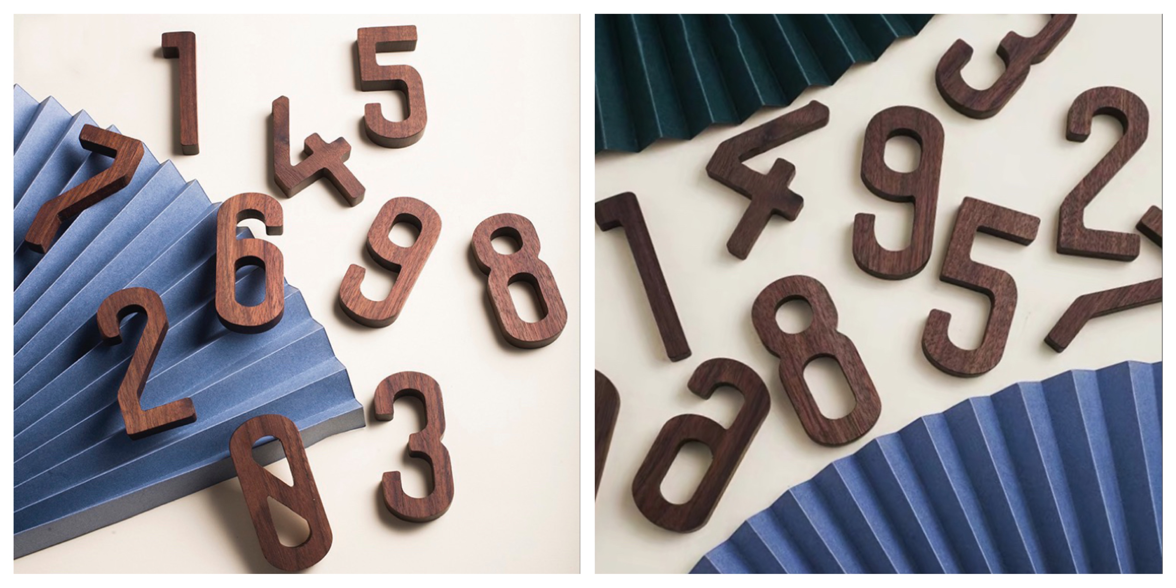 Solid wood letter decoration