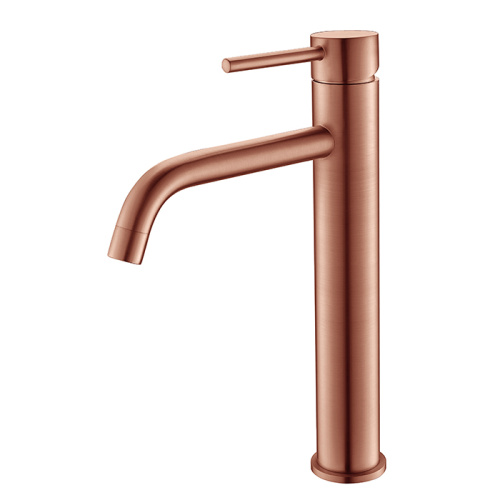 China Copper Single Hole Brushed Nickel Vessel Sink Faucet Supplier