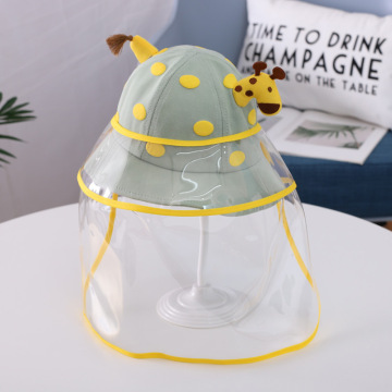 Green Giraffe Anti-droplet Hat for Children