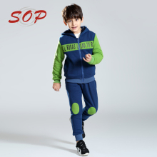 Boys boutique clothes custom sweatshirt kids hoodies boys zipper cardigan sport suits
