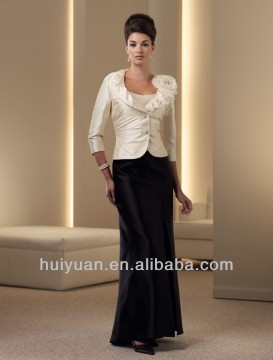 A-line Silk Shantung Corset Bodice Scoop Neckline Mother Of Bride Clothes