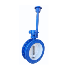 Double Eccentric Butterfly Valve with Gearbox and Extension Spindle