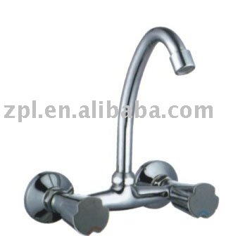 Double Handle zinc alloy Water Tap with Brass Cartridge