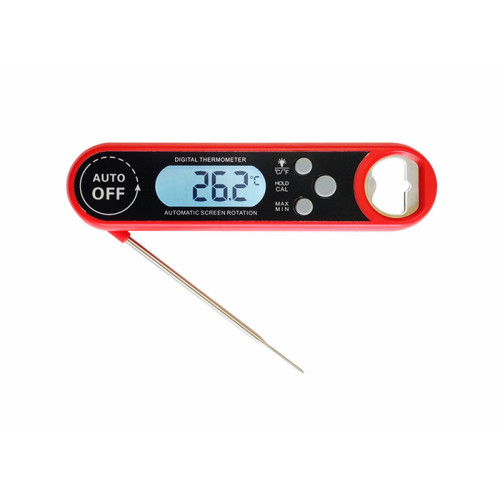 Opvouwbare vleesthermometer in zakformaat