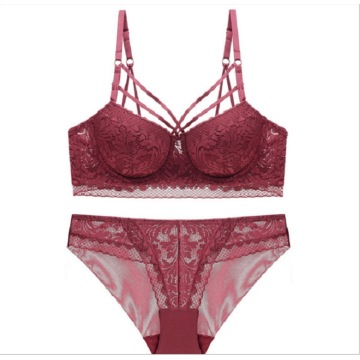 Conjunto de sutiã push-up feminino com armação 32C acolchoado