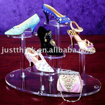 acrylic shoes display rack
