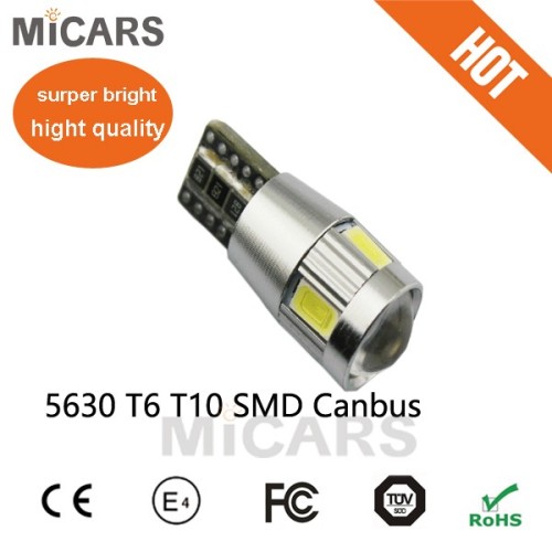 12 months warranty High bright canbus t10 10smd 5630 led car light