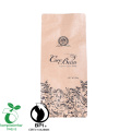 Fabrikkforsyning Biologisk nedbrytbare kaffebønneemballasjeposer med ventil og ziplock