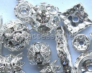 rhinestone crystal rondelle spacer beads