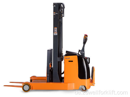 Zowell Electric Reach Stacker mit einer Ladekapazität von 2 Tonnen