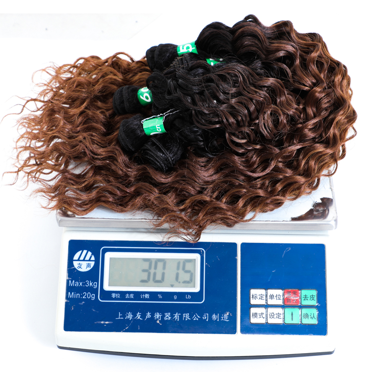 High Temperature Organic Fiber 100% Synthetic Deep Water Spring Curl Hair