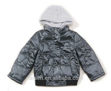100% Polyester Boys Windproof Jacket With Padding Inside Down Winter Jackets Boys