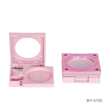 Fine Square Pink Compact Powder Case