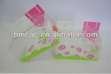 clear PVC box with offset printing