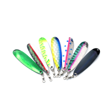 MISTER LURE 88mm colorful hard metal fishing twisted spoon lure boat fishing Spoon Sequin Lure
