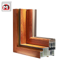 Aluminum profile Wood Color Large Glass Windows