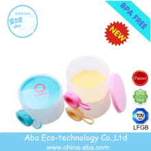 Special Cute Milk Three Layer Container Powder Strong Bottle Milk PP Baby Milk Powder Container