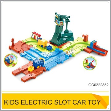 Plastic track toy electric slot car racing track set OC0222852