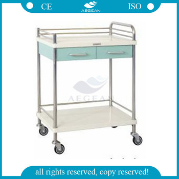 AG-MT030 practical hospital medicine serving cart with wheels