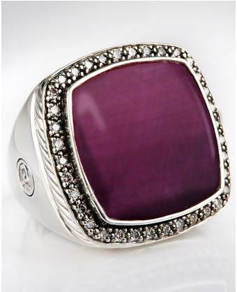 David Yurman 925 silver ruby Sterling Silver ring
