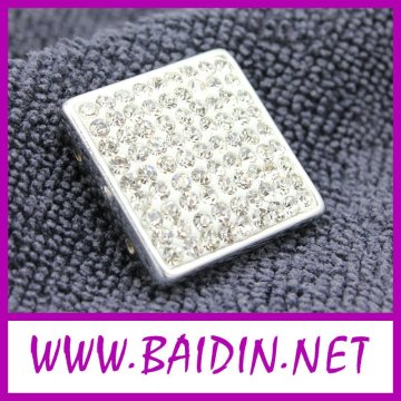 shamballa square bead more crystal bead