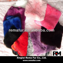 Fashion dyed rex rabbit skins in high quality