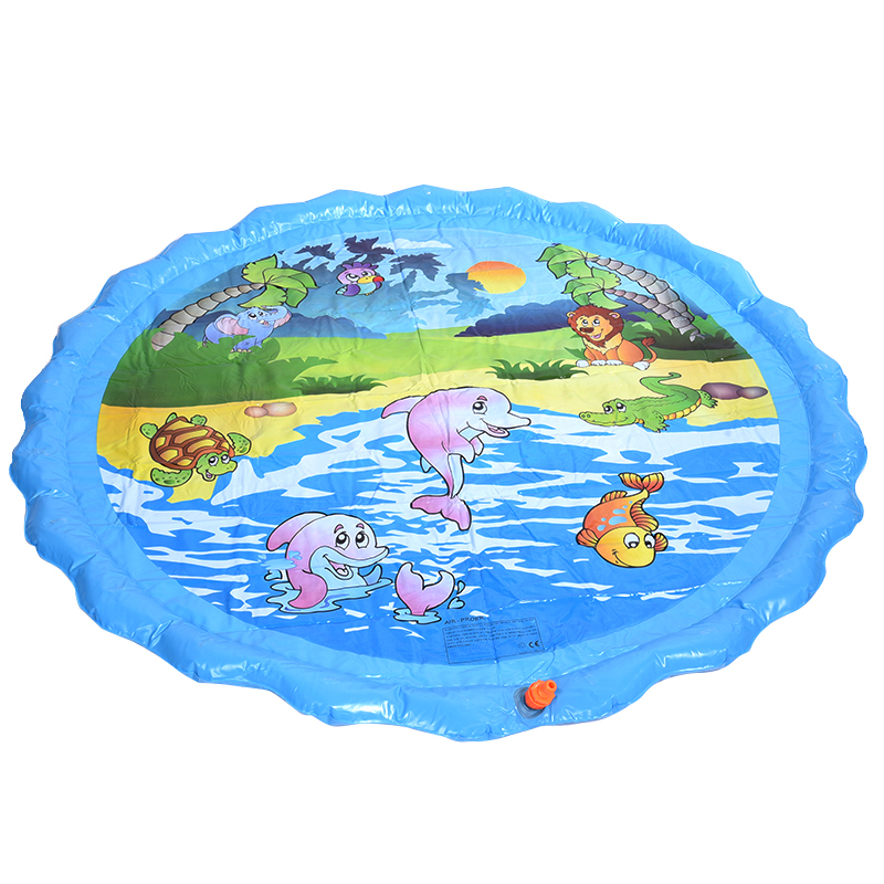 Mat de jeu de gicleurs de pad splash de 150 cm 3 en 1