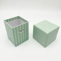 Caja de regalo de cartón de vela perfumada de perfume de menta verde