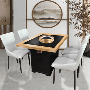 Marble tabletop Korean BBQ table