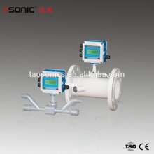 Integrated ultrasonic inline digital flow meter