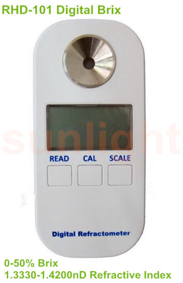 Digital Brix Refractometer with 0.0-50.0% Measuring Range and ATC