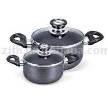 Aluminum non-stick cookware set