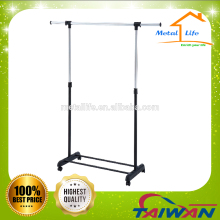 New premium metal adjustable hanging clothes rack
