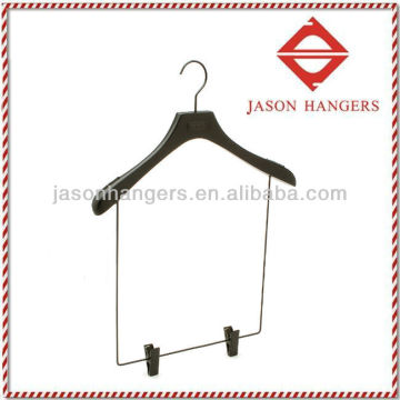 wooden suit hanger black