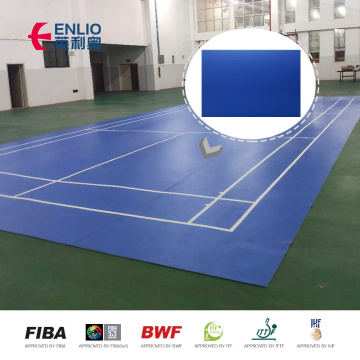 Enlio BWF approuvé des tapis de cour 5,0 mm d&#39;épaisseur