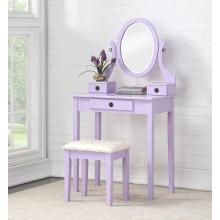 Modern Simple Wood Makeup Vanity Table with Stool