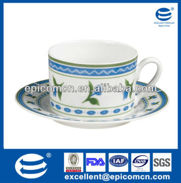 12pcs fine porcelain tableware ceramics tea set cups with saucers