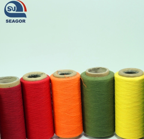 Chuỗi may polyester kéo dài 100% 40/2 màu trắng thô