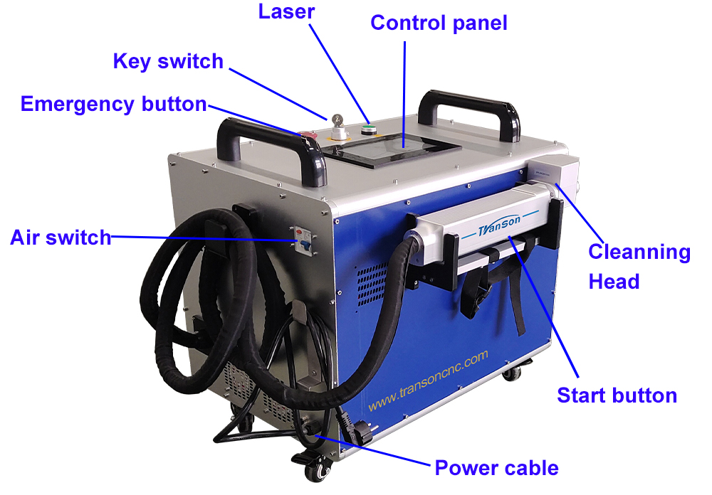 Laser rust removal cleaning machine