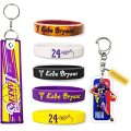 Custom Sport Star Signature Gummi Armband Keychain