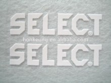 Factory glossy flock iron on letters for clothes, heat transfer letter for garments