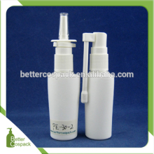 30ml plastic white nasal sprayer HDPE pharmaceutical bottle